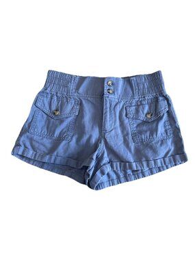 HAPPILY GREY Cotton Pull On Small 3/26 Casual Shorts Boxer Womens Blue